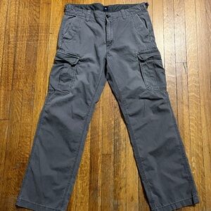 Vintage Y2K Gap Cargo Pants Mens Size 33x31 Grey Baggy